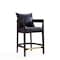Manhattan Comfort Ritz Counter Stool in Black and Dark Walnut CS006-BK - alternate 1